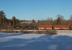 CSXT 6004 Leads L068-08 East in Fairfield ME